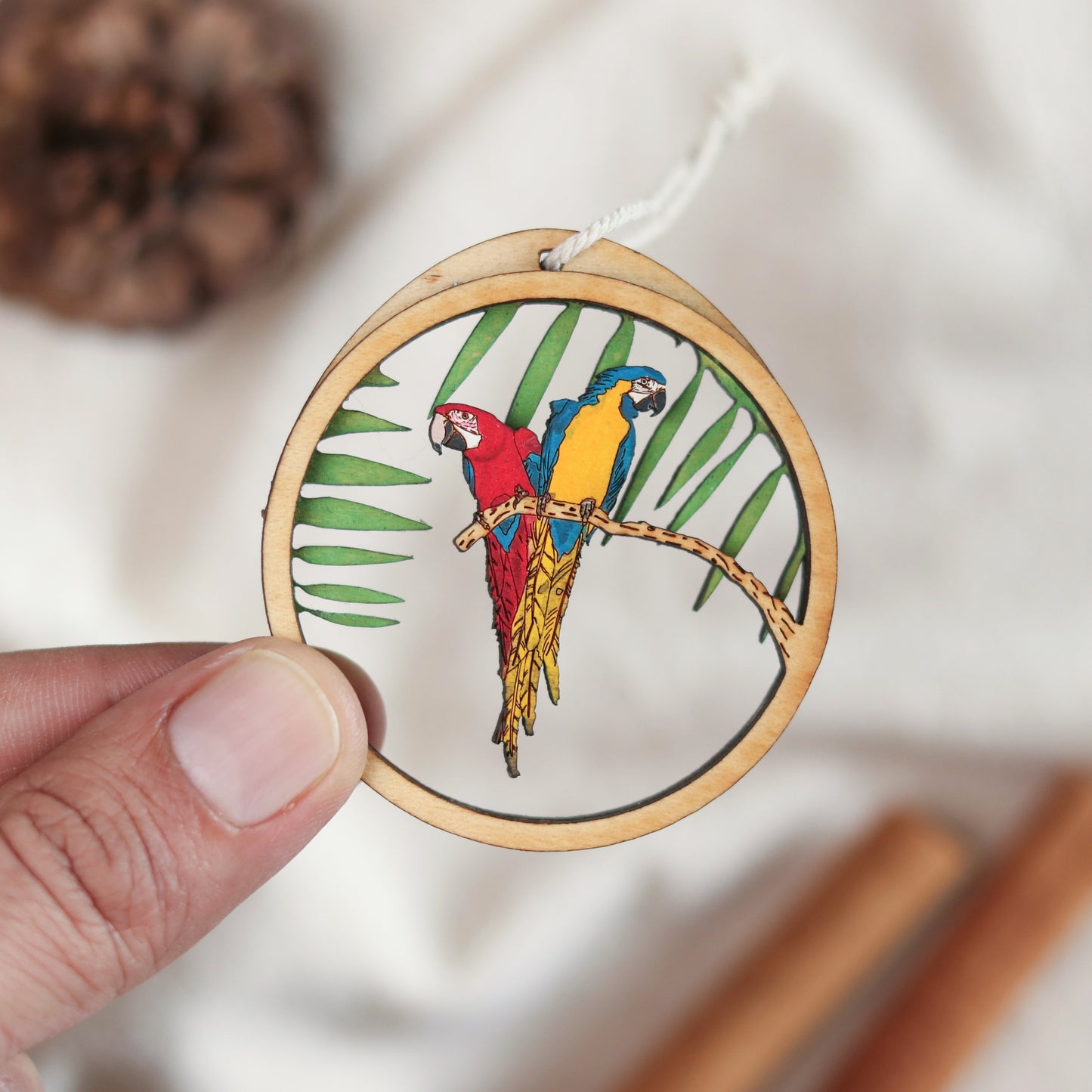 Macaw Christmas Charm