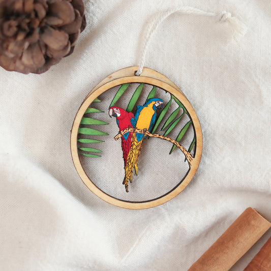 Macaw Christmas Charm