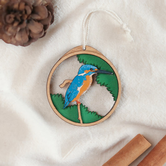 Kingfisher Christmas Charm